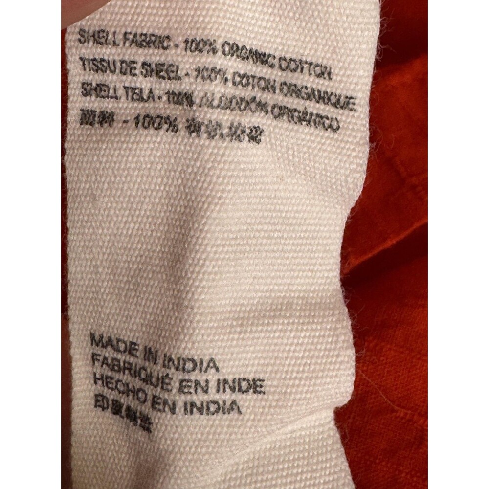 Cleobella Emmeline Dress Size XS Red Organic Cotton Puff Sleeve Button Mini Boho - Picture 7 of 8